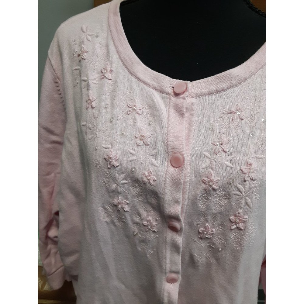 C.J. Banks Pink Sweater Size 2X - Picture 3 of 5